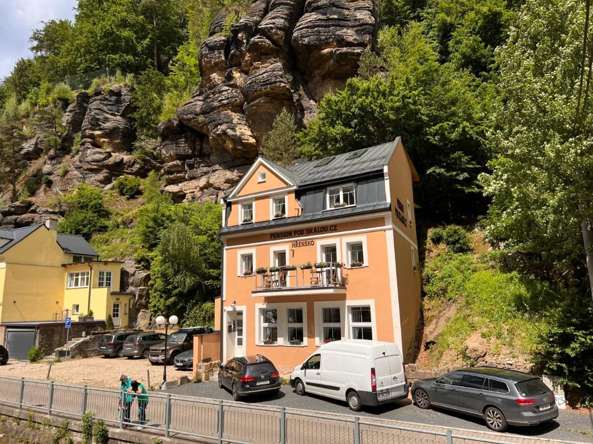 Pension Pod Skalou Hřensko Exteriér fotografie
