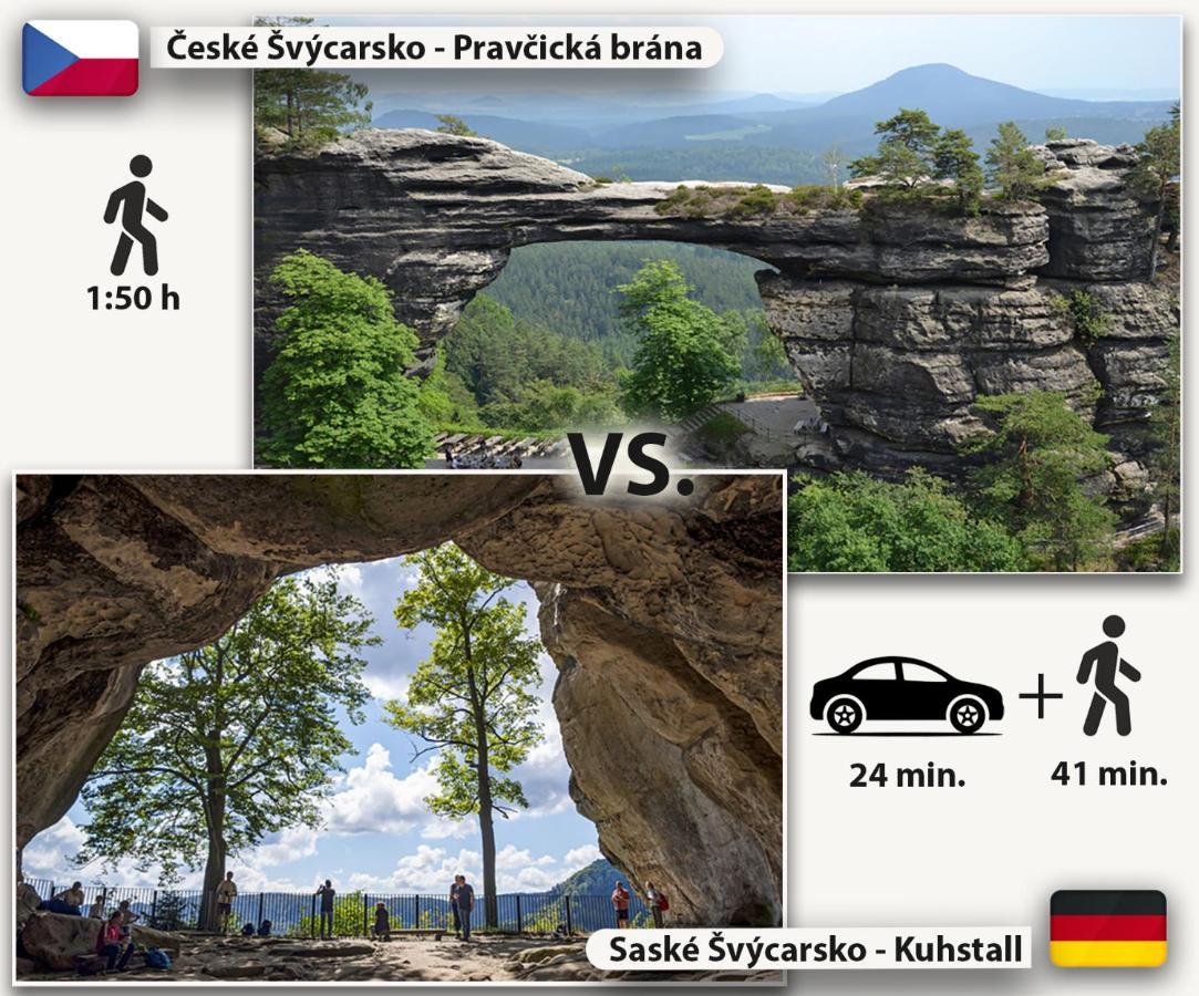 Pension Pod Skalou Hřensko Exteriér fotografie