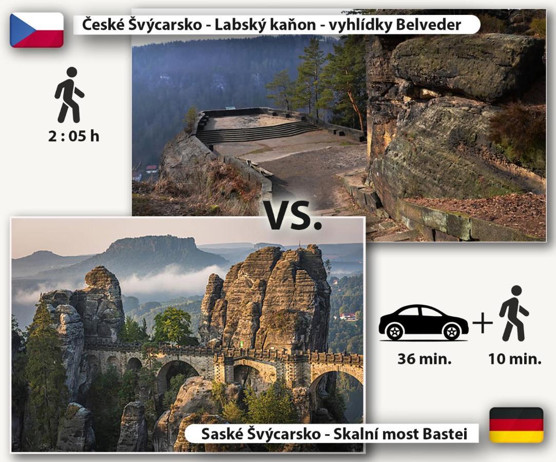 Pension Pod Skalou Hřensko Exteriér fotografie